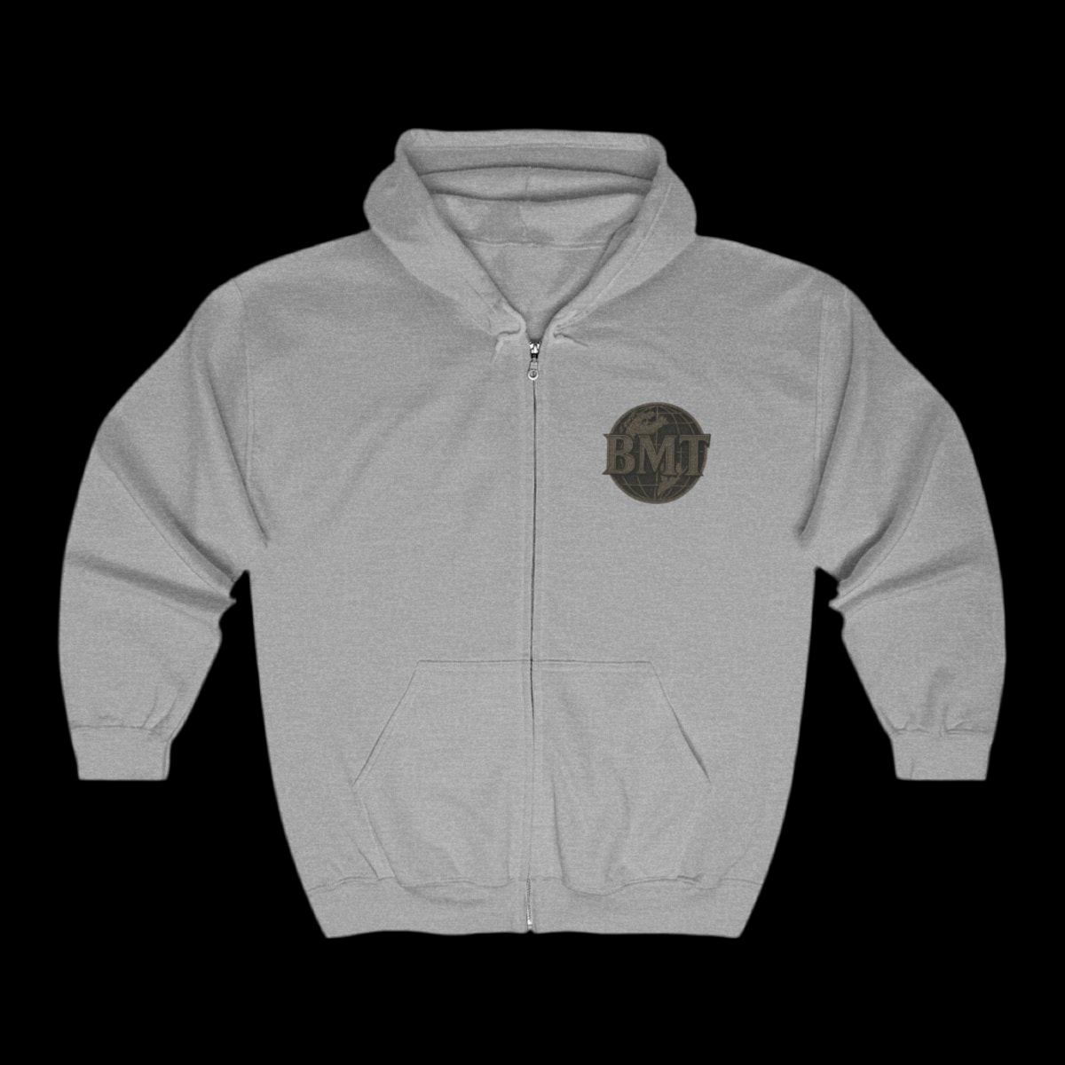 Grey Pendant Zip Up
