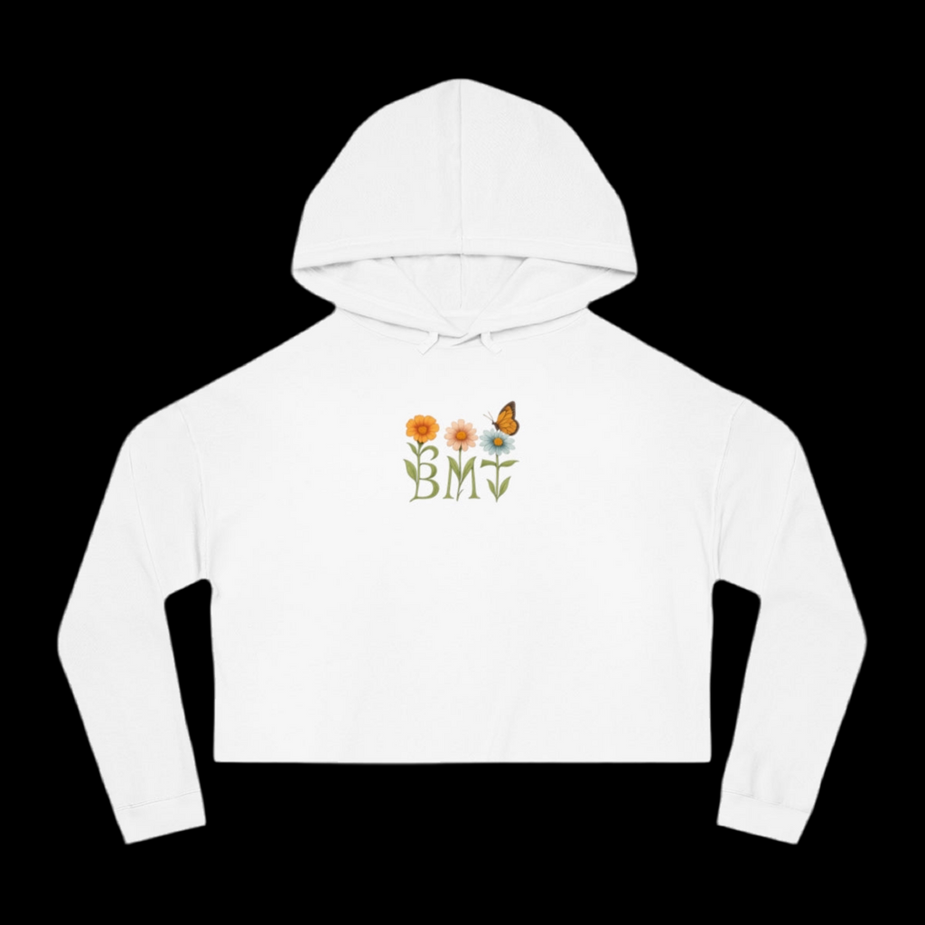 White Flower Hoodie