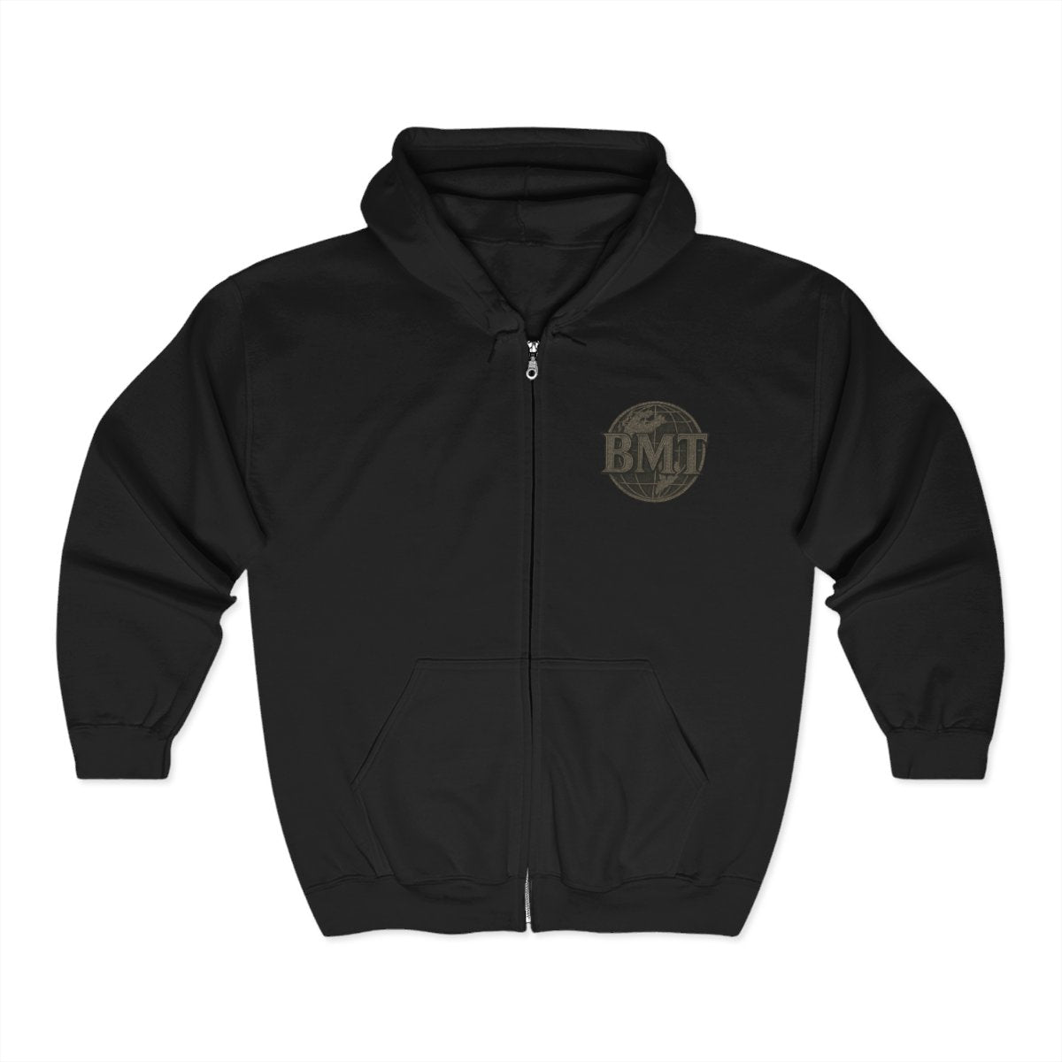 Black Pendant Zip Up