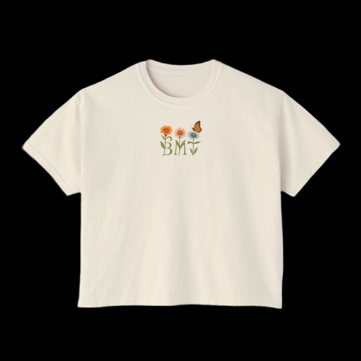 Cream Flower Shirt